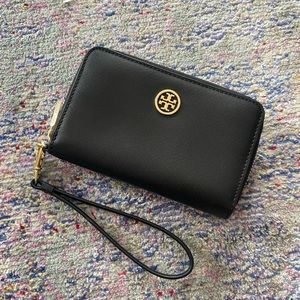 Tory Burch Black Leather Wallet
